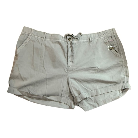Sonoma Women's 3X Plus Utility Shorts Ultracomfort Waistband Silver Nickle NWT - Picture 1 of 12